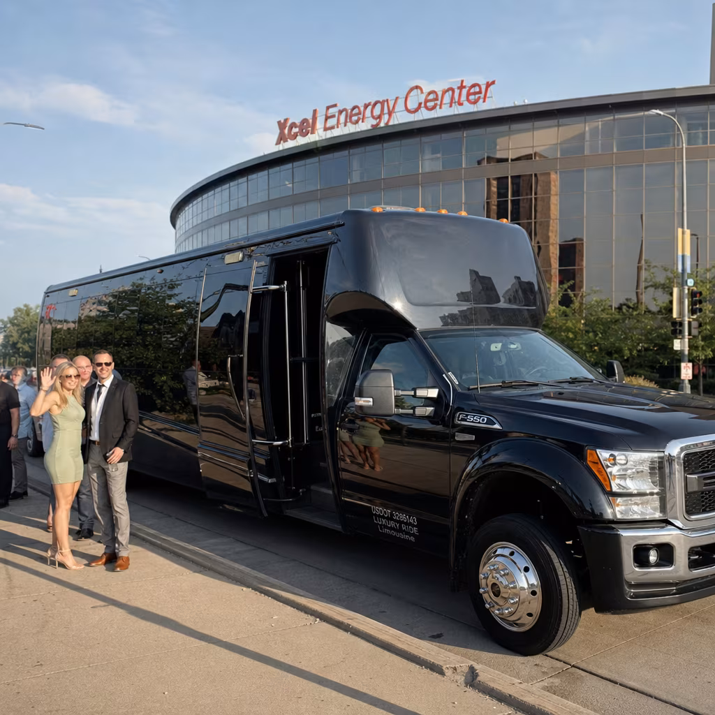 Rent a Bus to Xcel Energy Center
