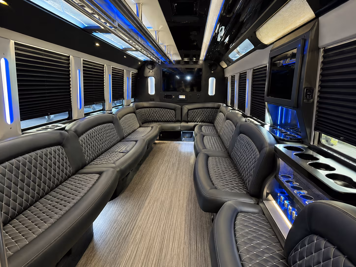 25 Passenger Party Bus Interior