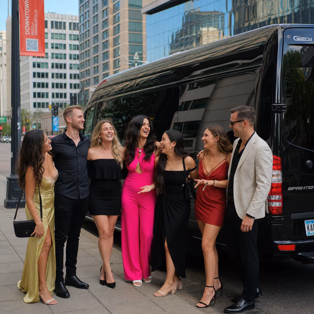 Bachelor and bachelorette party bus