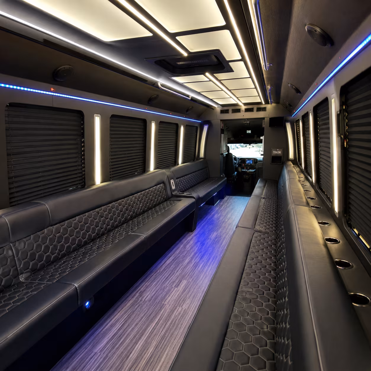 Minneapolis Birthday, Sweet 16, & Quinceañera Transportation party bus exterior