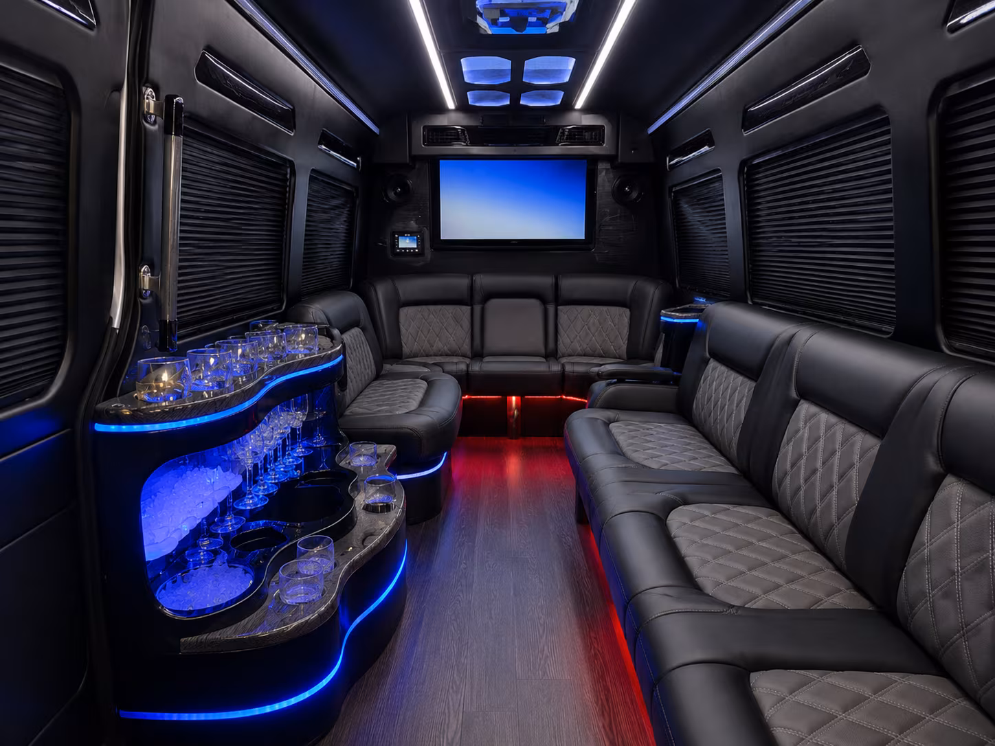 Minneapolis Corporate Transportation party bus exterior