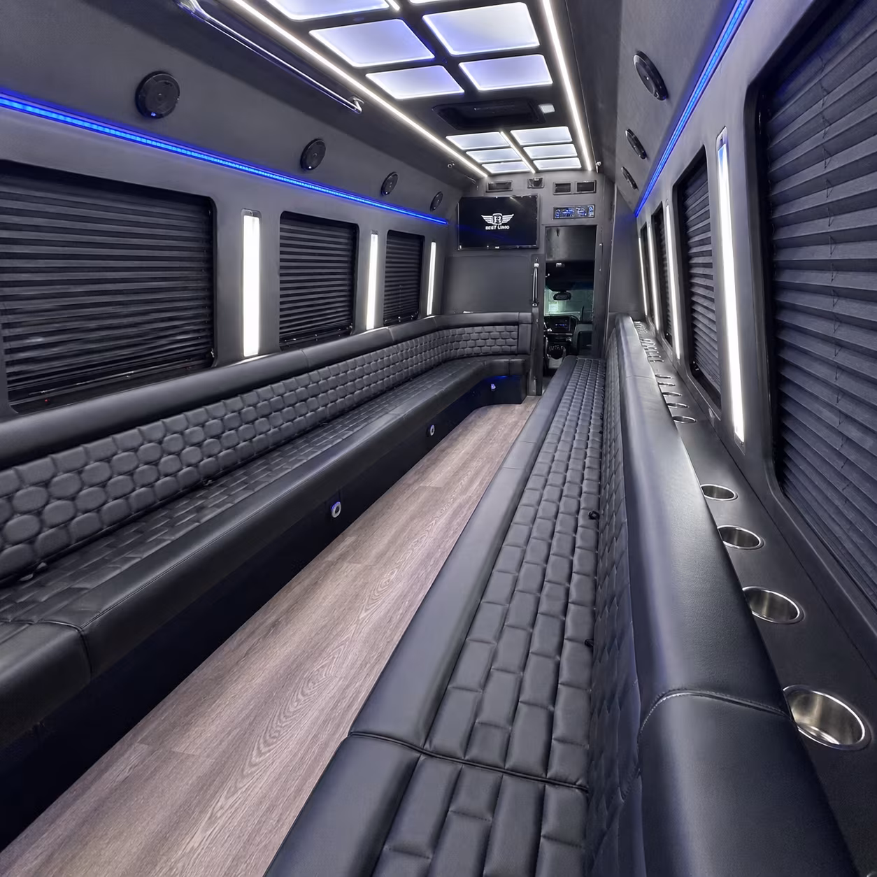 Minneapolis Prom & Homecoming Transportation party bus exterior