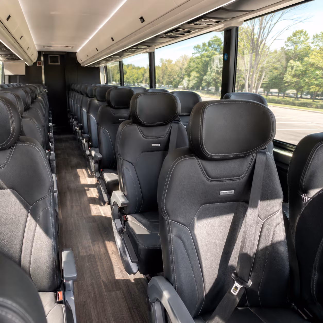 Minneapolis School Event Transportation party bus exterior