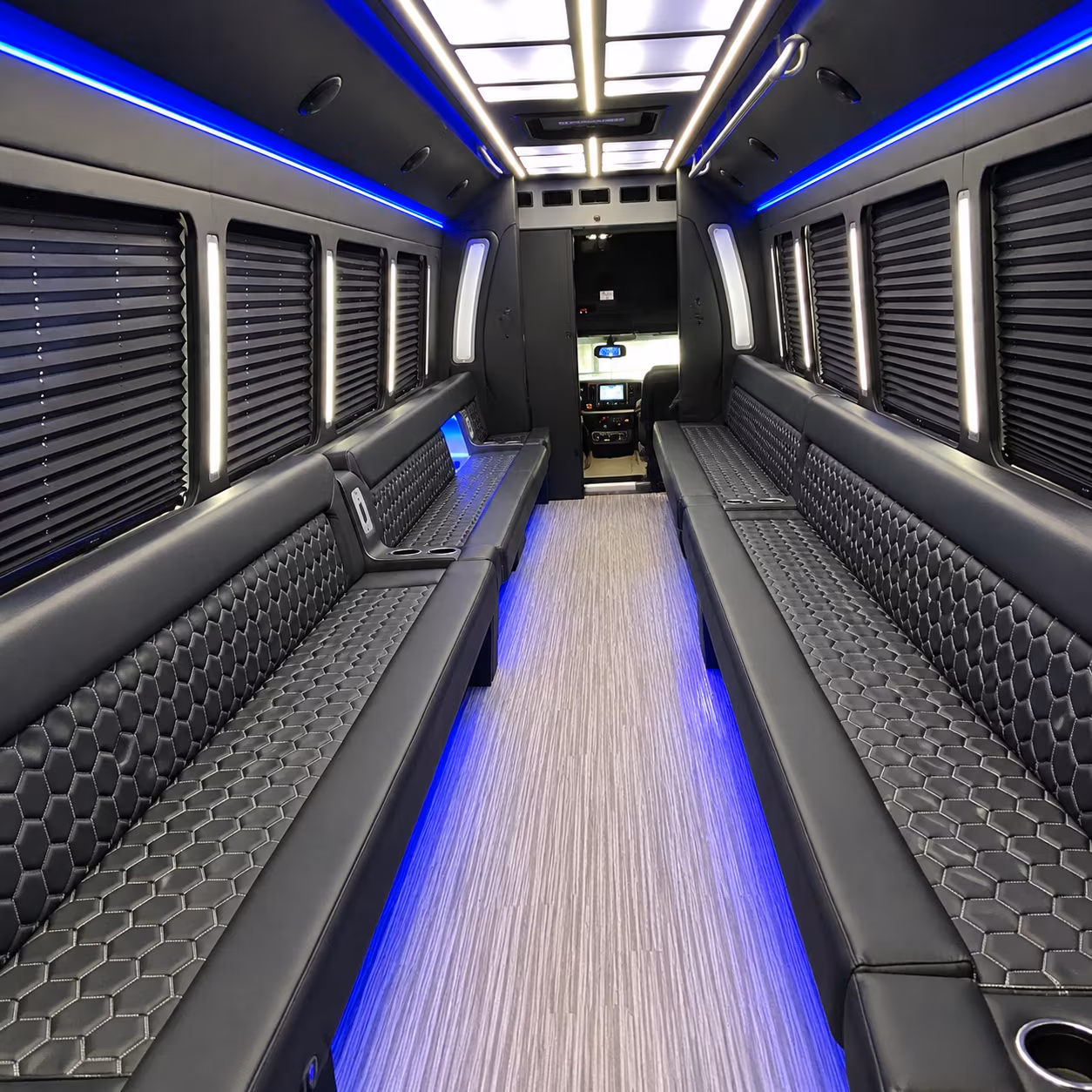 Minneapolis Sporting Event Transportation party bus exterior
