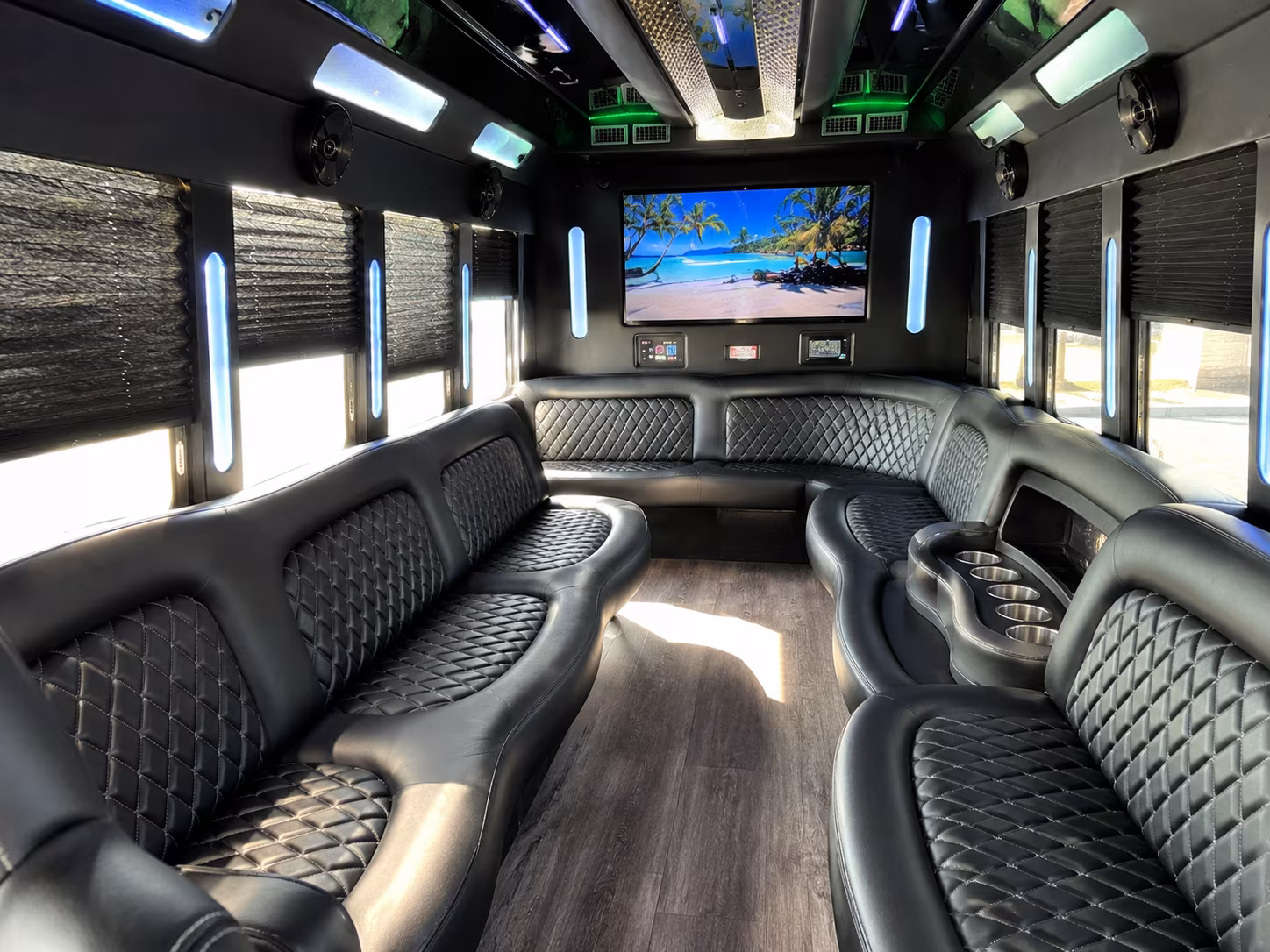 Minneapolis Wedding Transportation party bus exterior