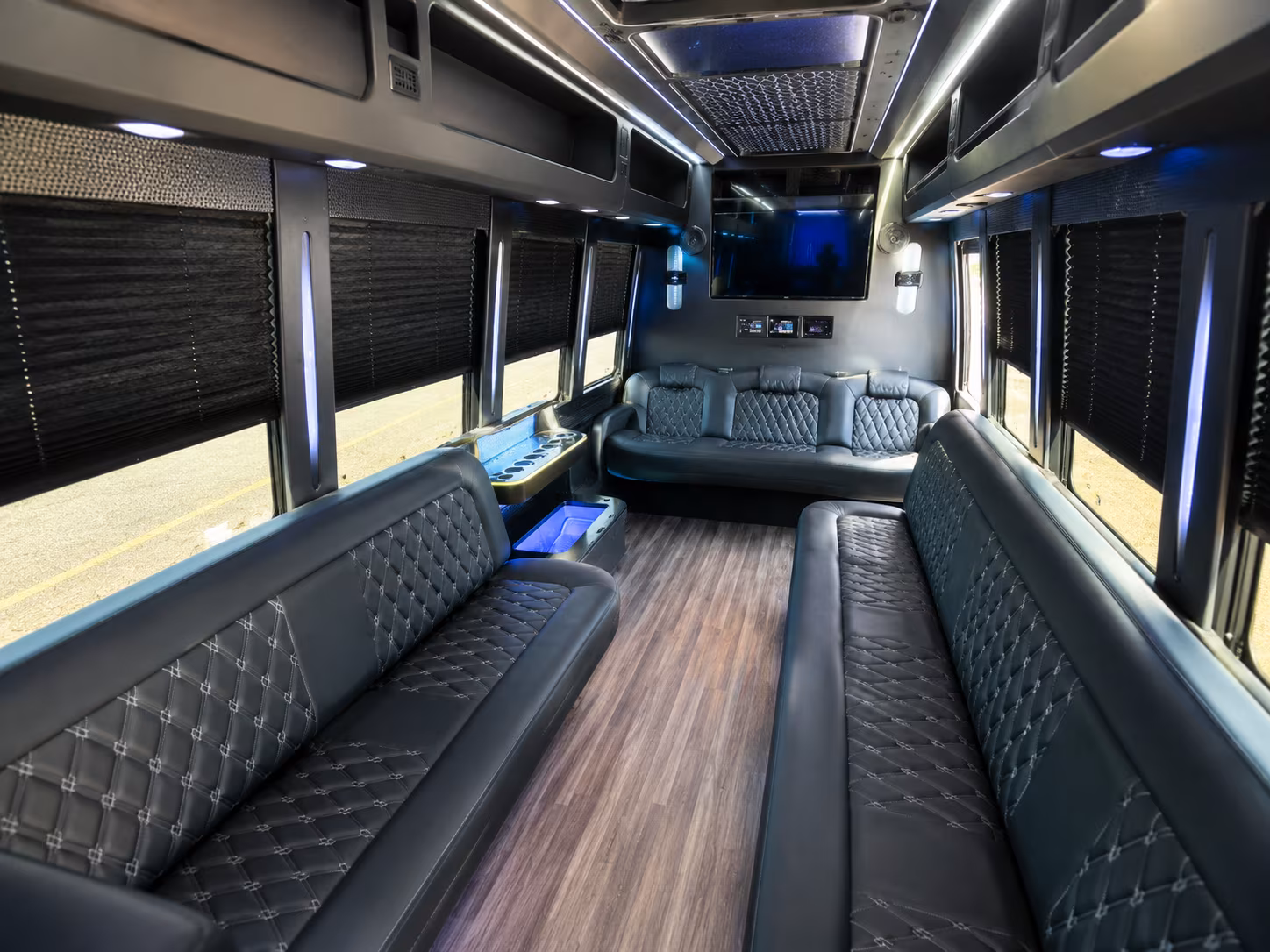 Minneapolis Wedding Transportation party bus exterior