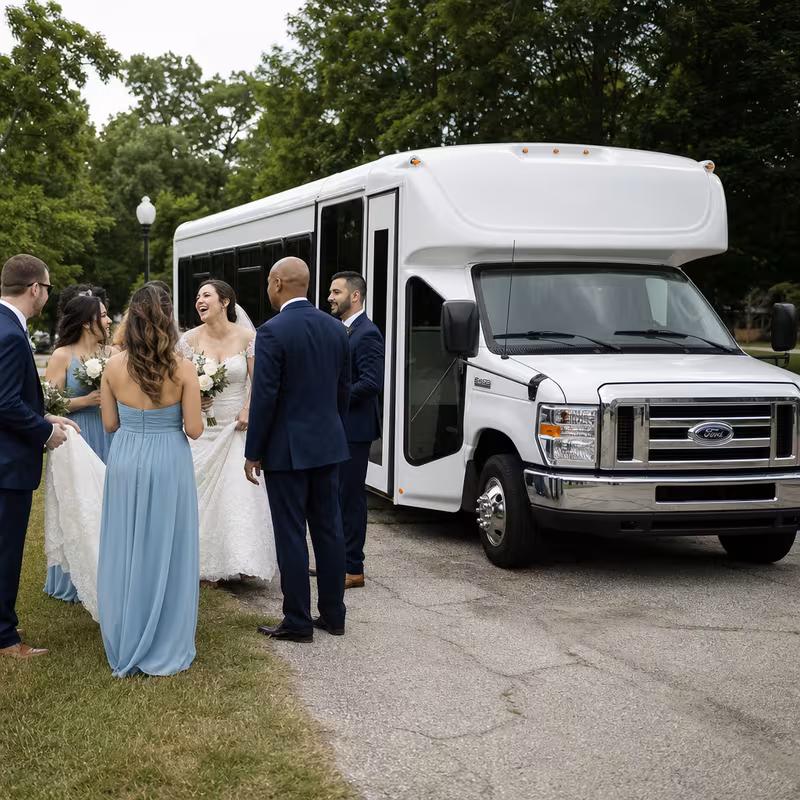 Minneapolis Wedding Transportation fleet vehicle